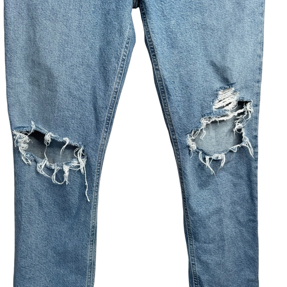 AGOLDE Riley High Rise Straight Crop in Whiplash Denim Blue Jeans 28 B25 - Picture 2 of 12